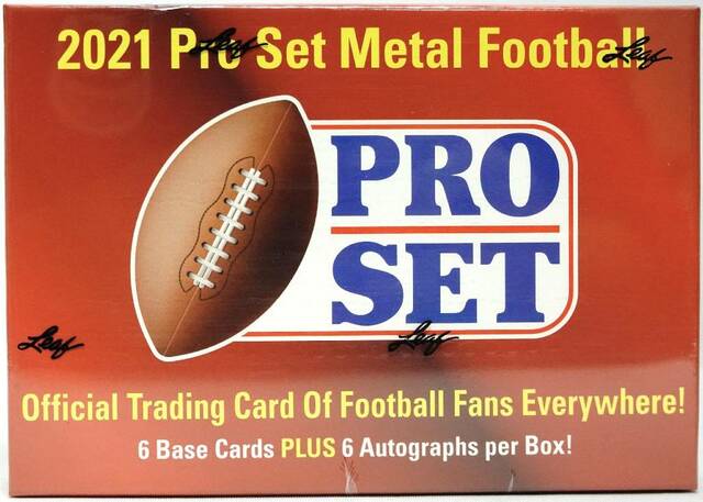 2021 Leaf Pro Set Metal Football Hobby Box